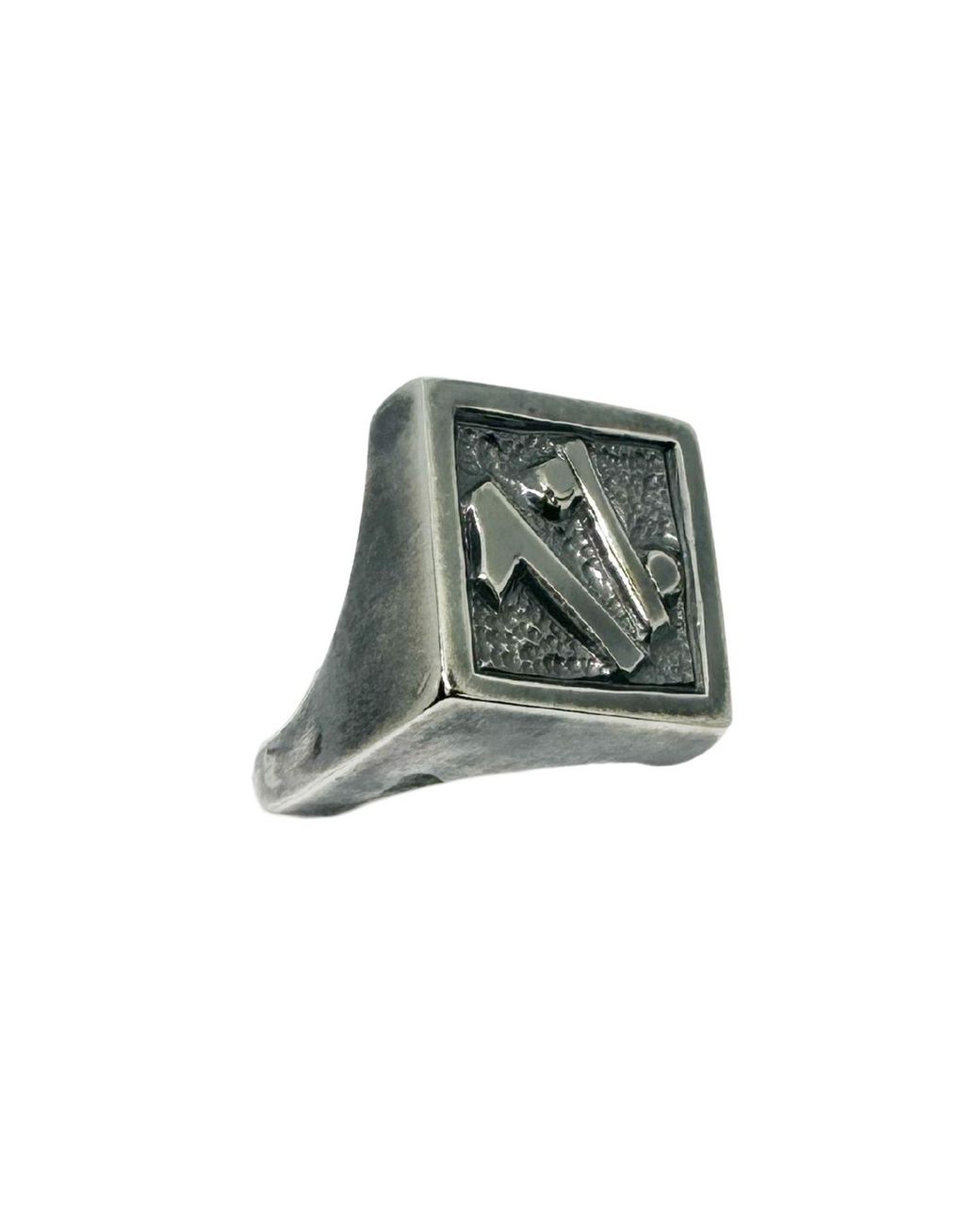 Tg-Jewellery by Tamara Gervasio Green Symbol Signet Ring for men