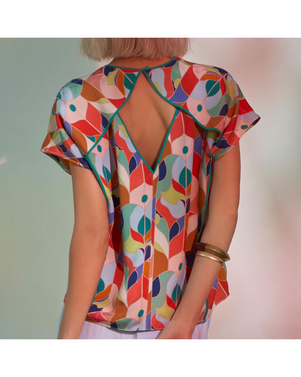 Emma Wallace Red Rae Top