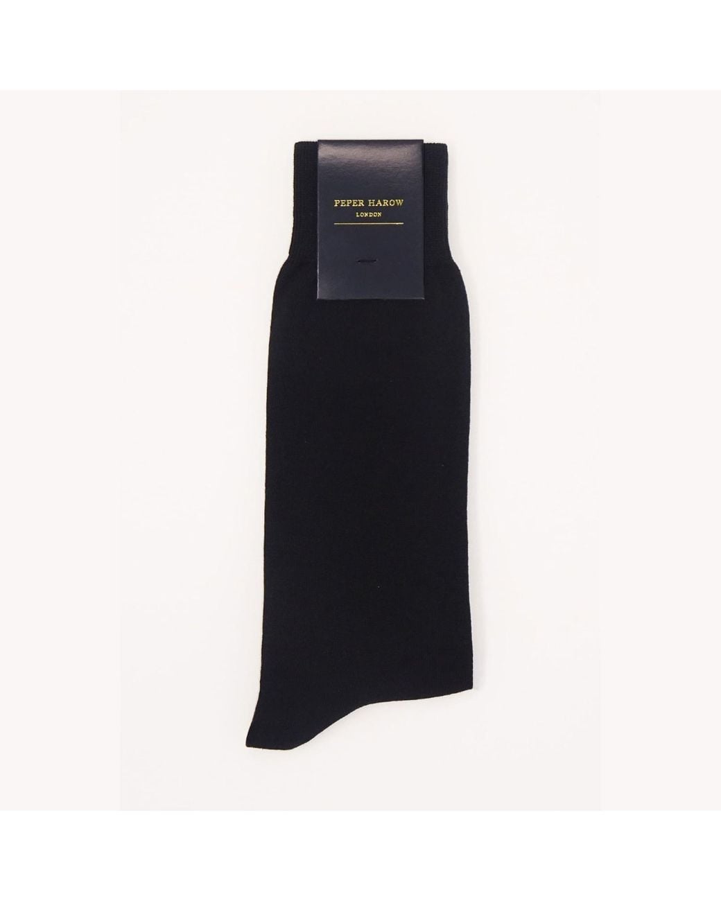Peper Harow - Made in England Blue Classic Socks for men