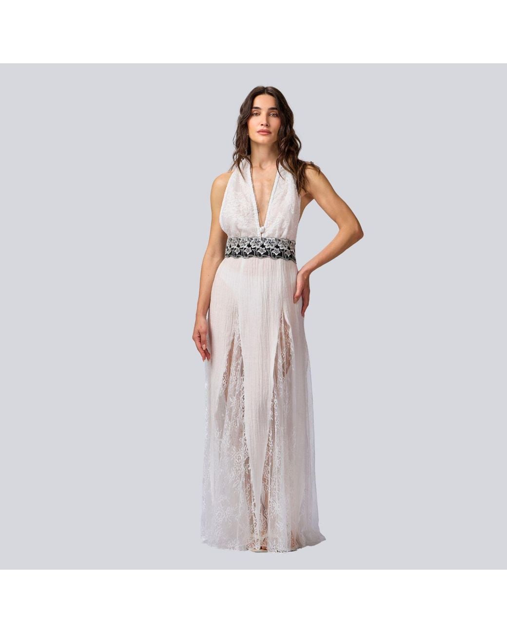 GLAM ON YOU White Eira Long Dress
