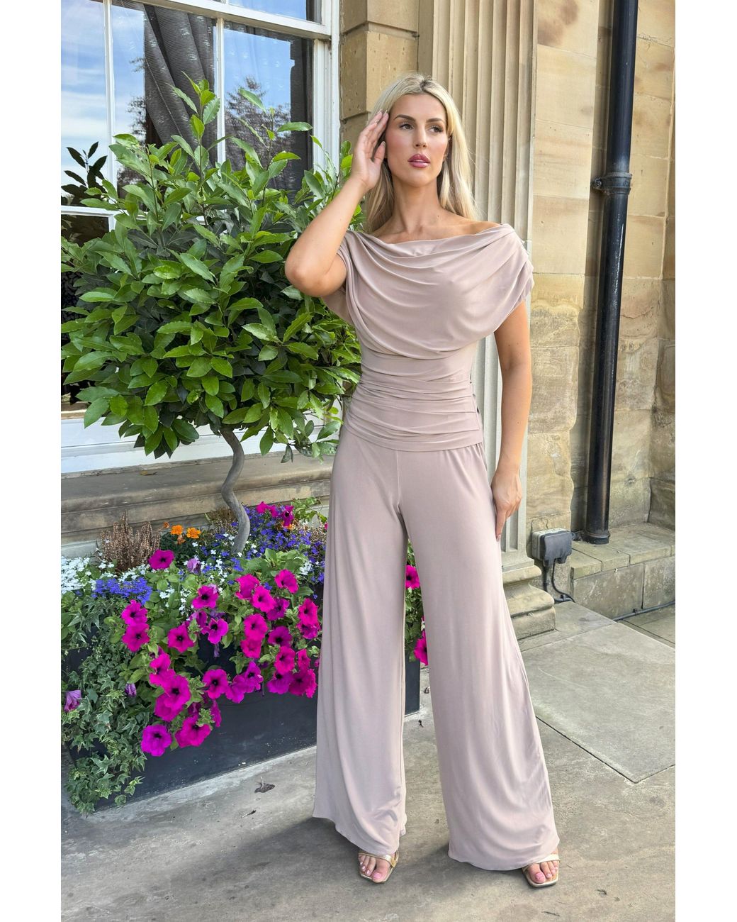 Atom Label Natural Neutrals Carbon Jumpsuit