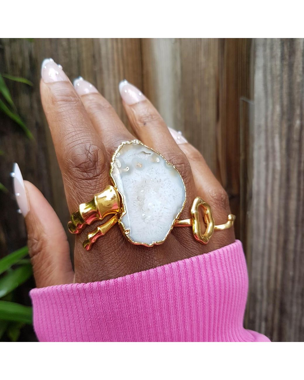 YAA YAA LONDON Metallic Strength Vermeil Adjustable Ring