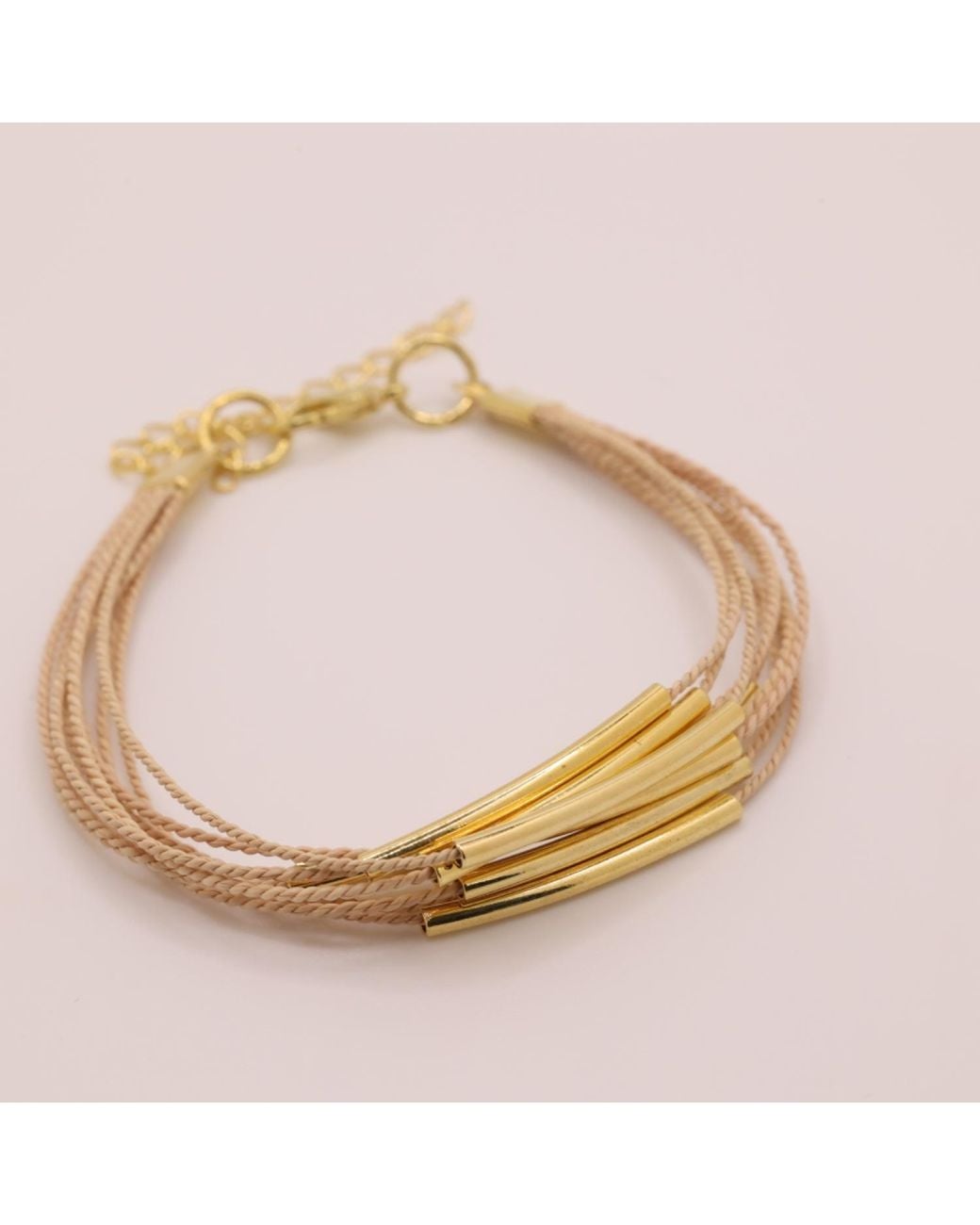 Nart Nature Making Art Metallic Neutrals The Elemental Buriti Natural Fiber Bracelet