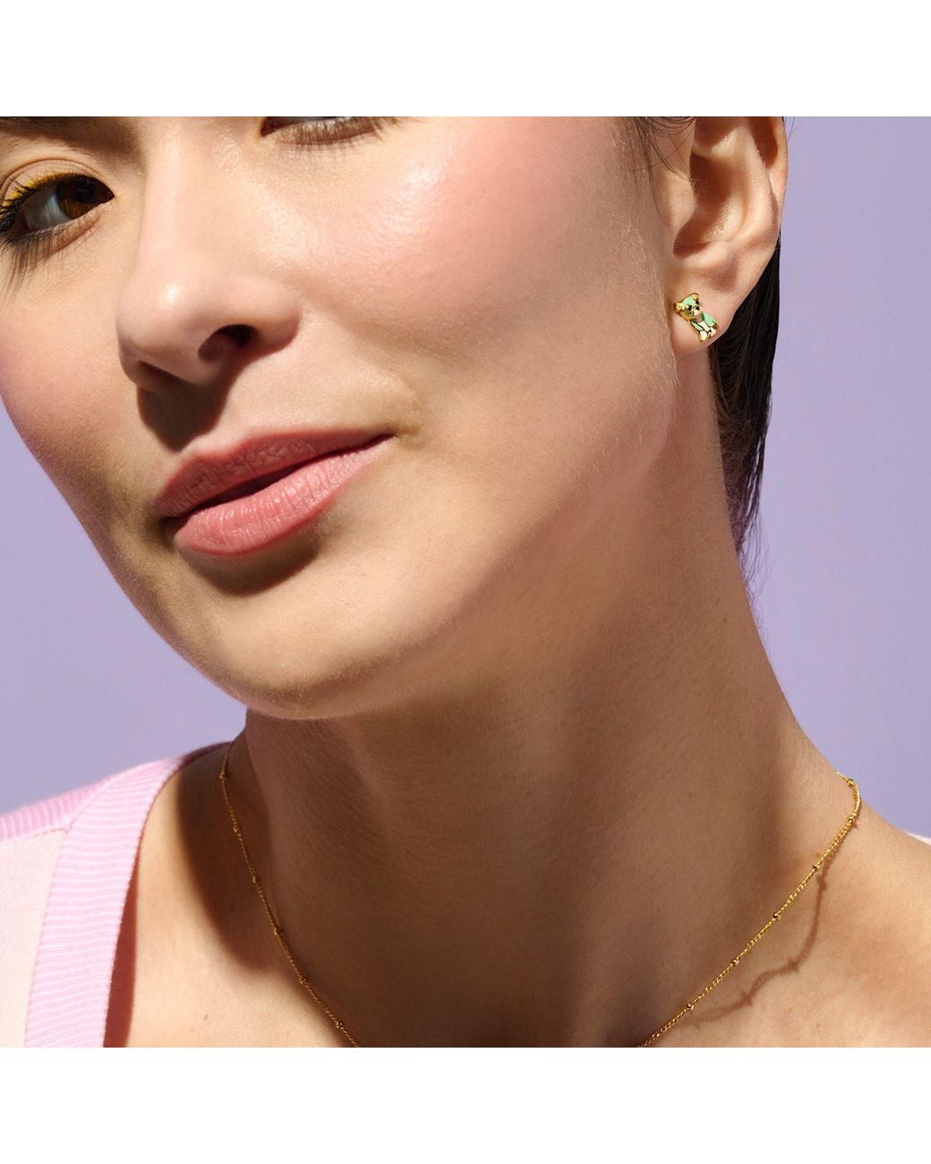 Cloud Haven Metallic Bulldog Stud Earrings
