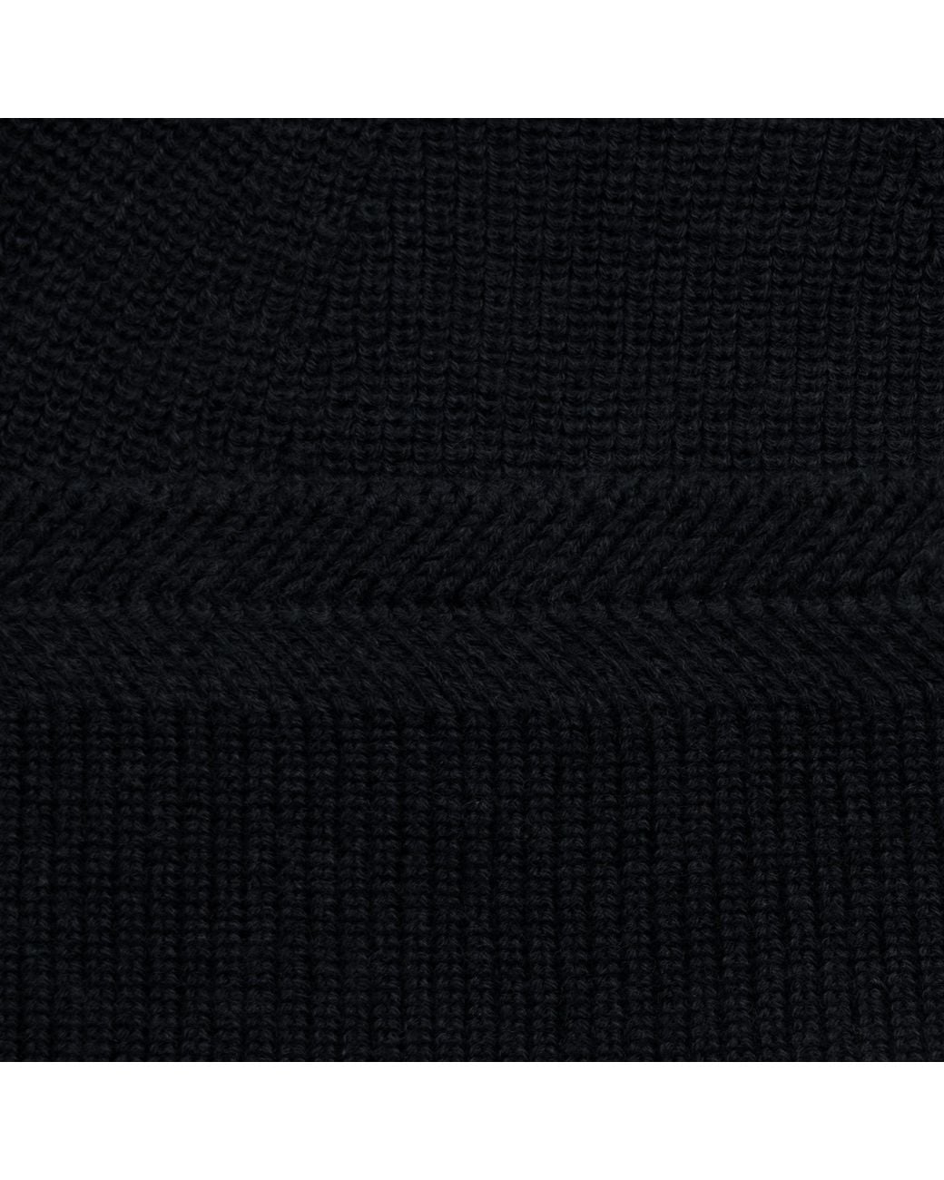 Paul James Knitwear Black Lightweight Cotton Foweey Fisherman Beanie for men