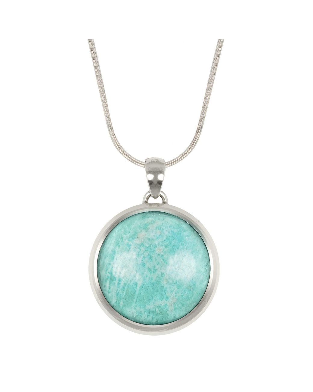Charlotte's Web Jewellery Blue Amazonite Balance Sterling Necklace