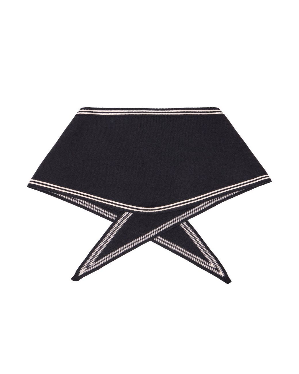 Saachi Black Solid Triangle Scarf