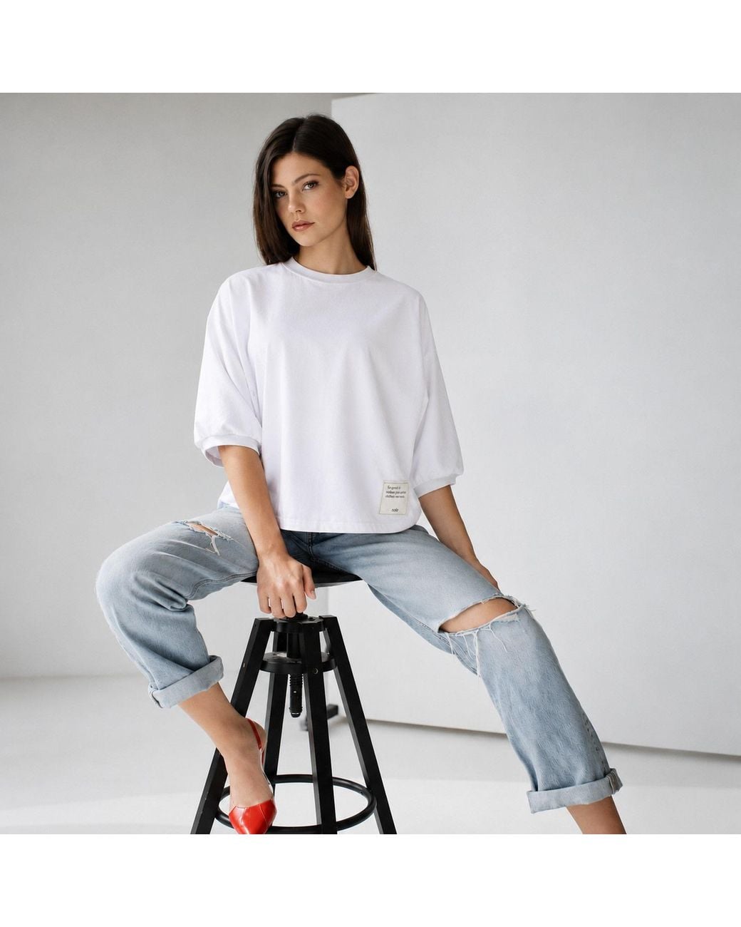 Nola White Yoko T-Shirt