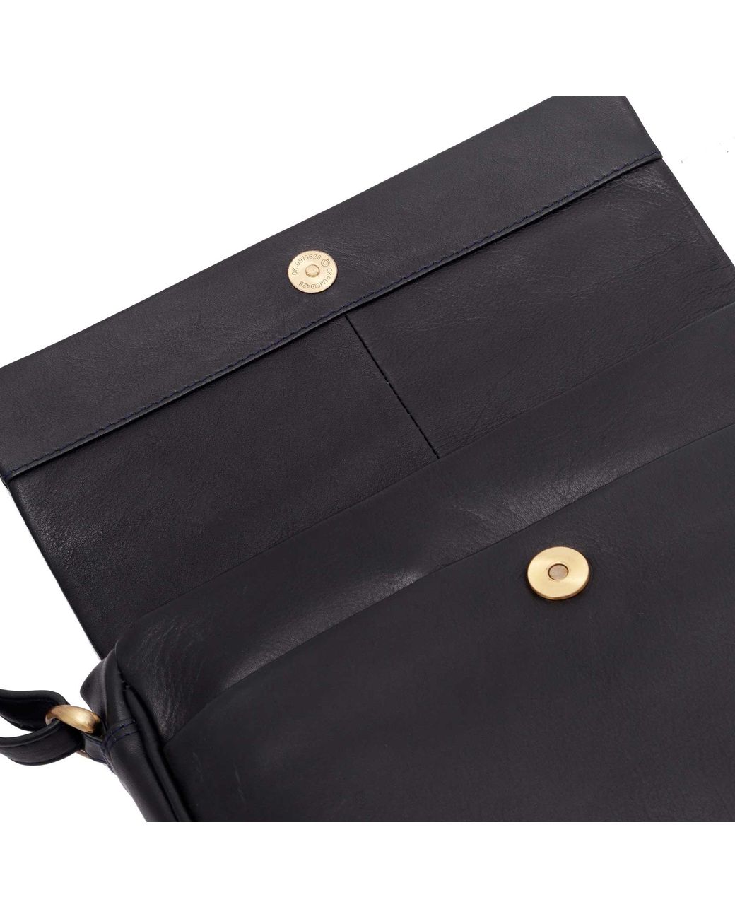Lloyd Baker Blue Lavasa Leather Crossbody Bag