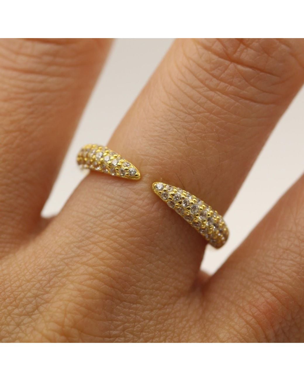 VicStoneNYC Fine Jewelry Yellow Natural Diamond Open Cuff Ring