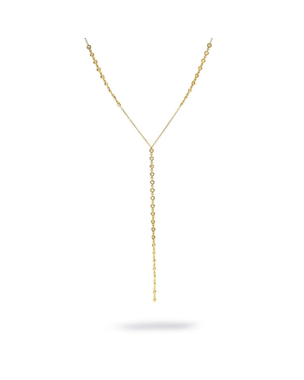 Ebru Jewelry Metallic Starlight Elegance Diamond Y Necklace