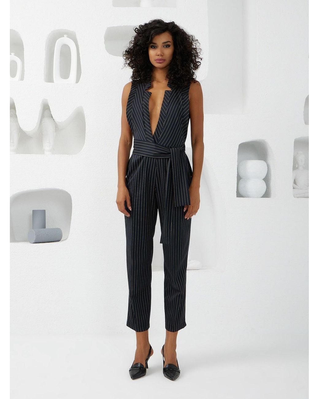 Lumina Eligma Black The Star Overall Jumpsuit