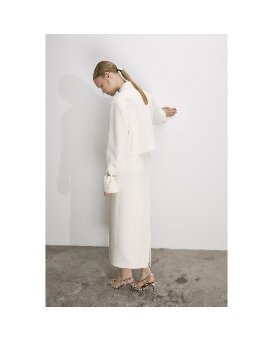 NAZLI CEREN White Aveline Skirt