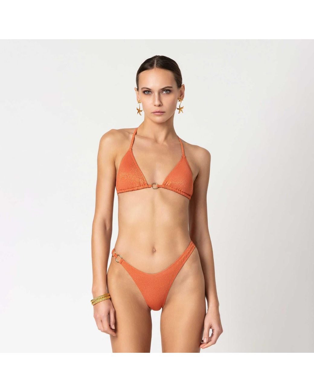 Forever Young the label Orange Triangle Bikini Set