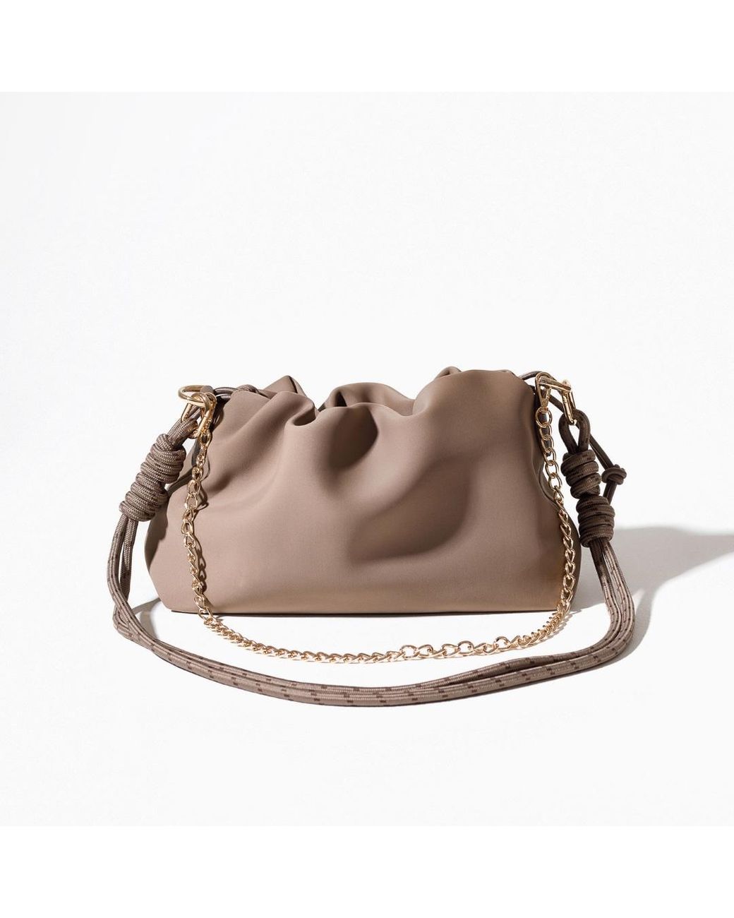 Pop Ups Brand Puff Clutch Mocha in Brown | Lyst UK