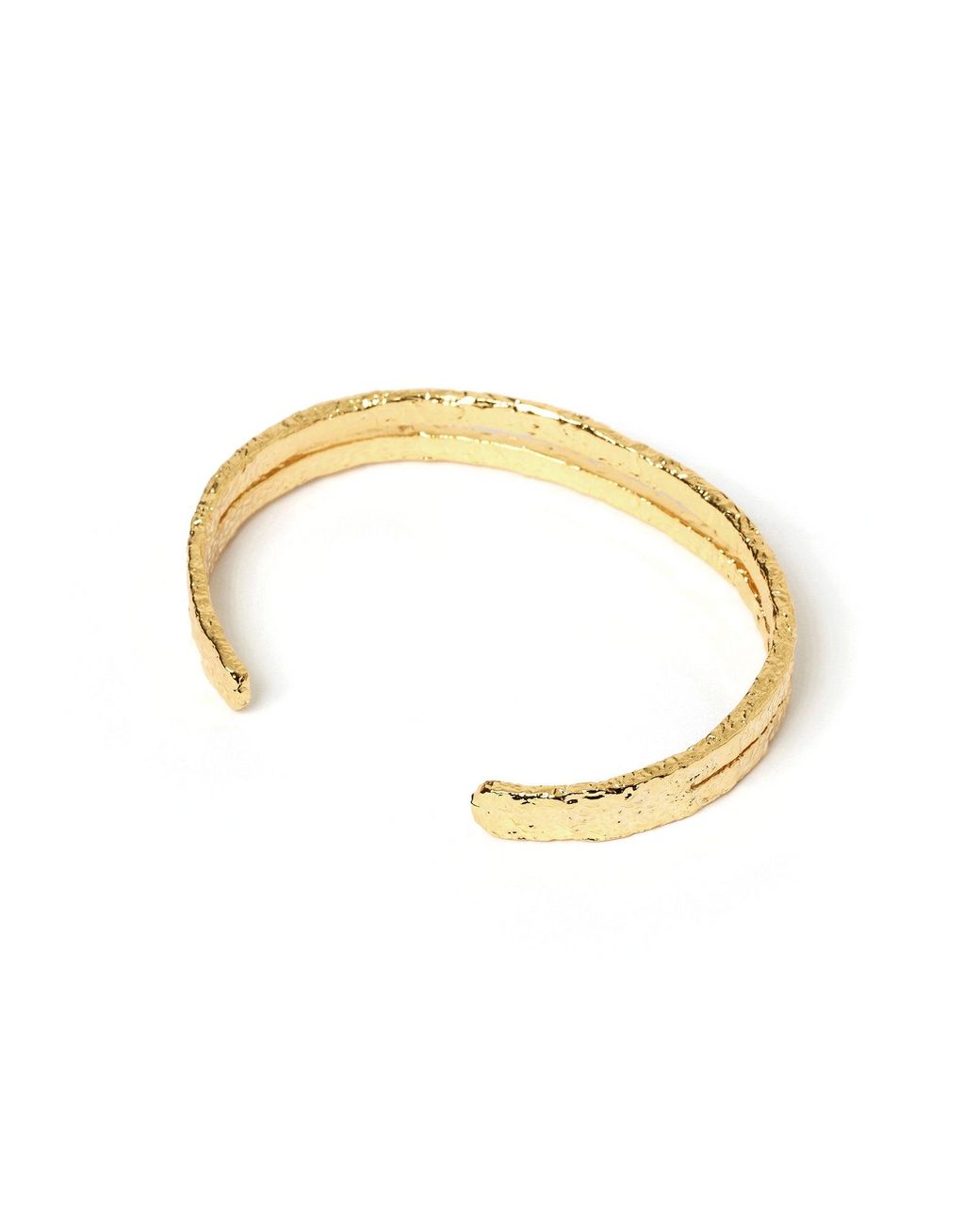 ARMS OF EVE Metallic Elodi Gold Cuff Bracelet
