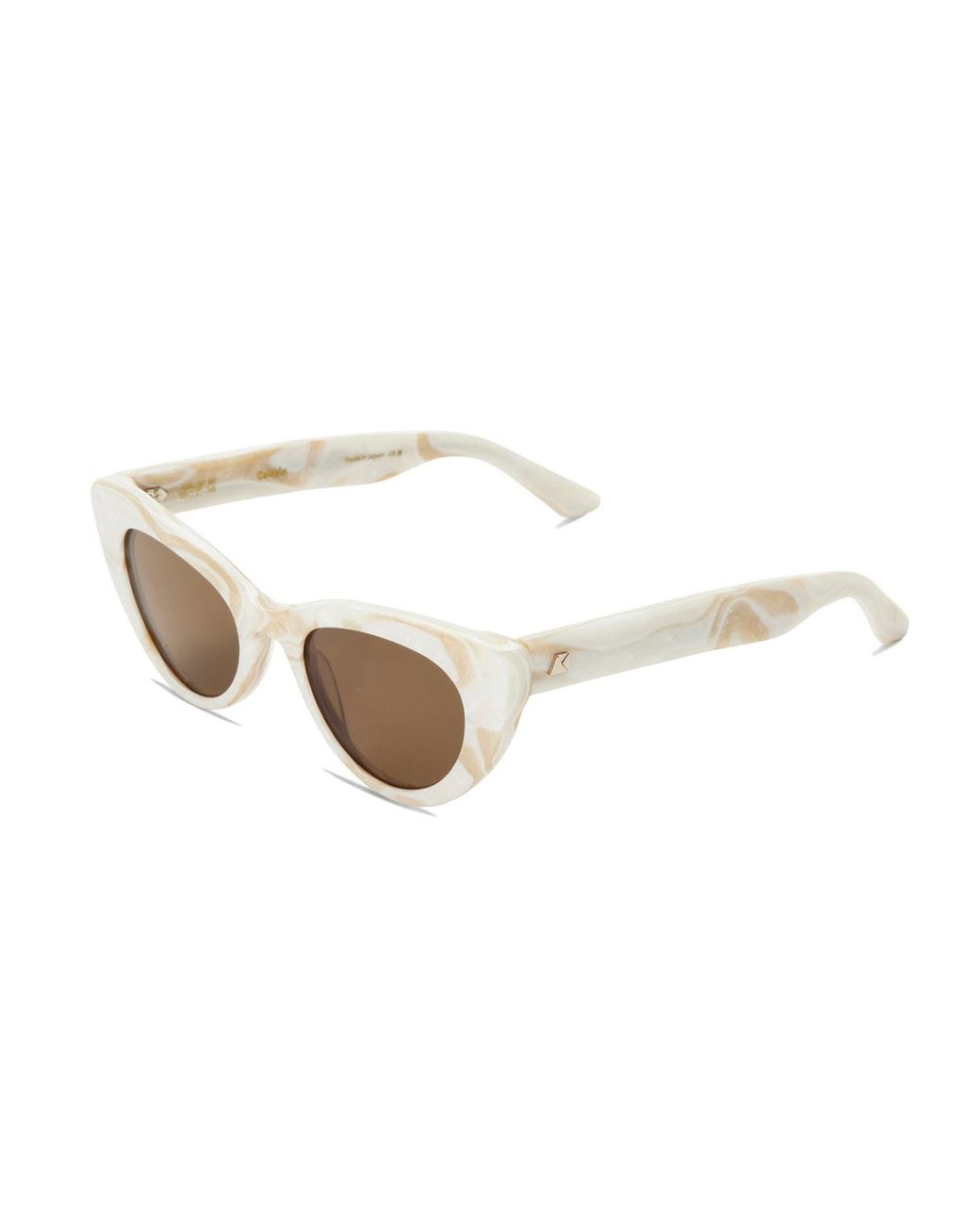 The Avantguard Natural Neutrals Celosia Sandstone Tort Cat Eye Sunglasses