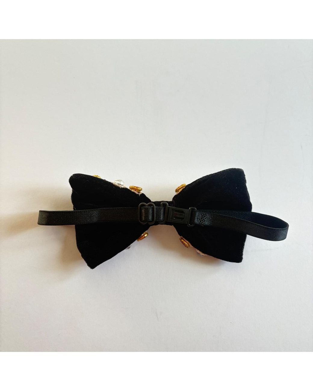 Zars London Black Encrusted Bow Tie for men