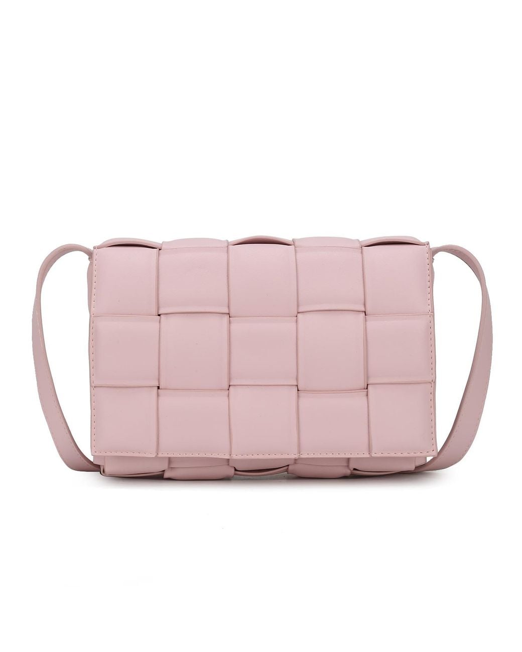 Mkf Collection - J'omor Pink Ginger Woven Shoulder Bag