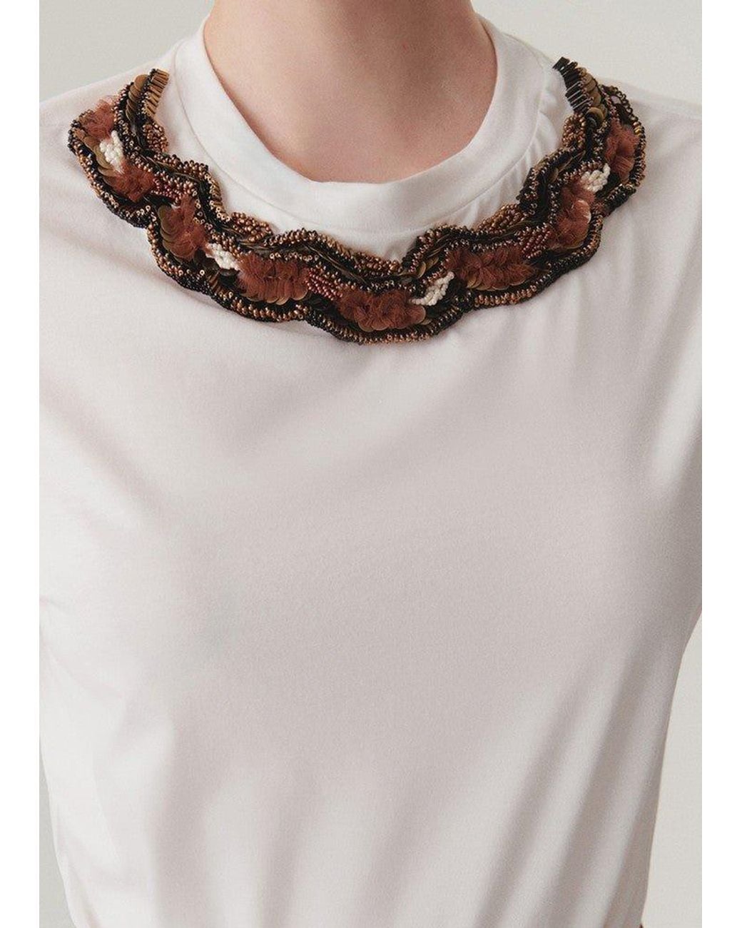 Exquise White Morgan Tshirt