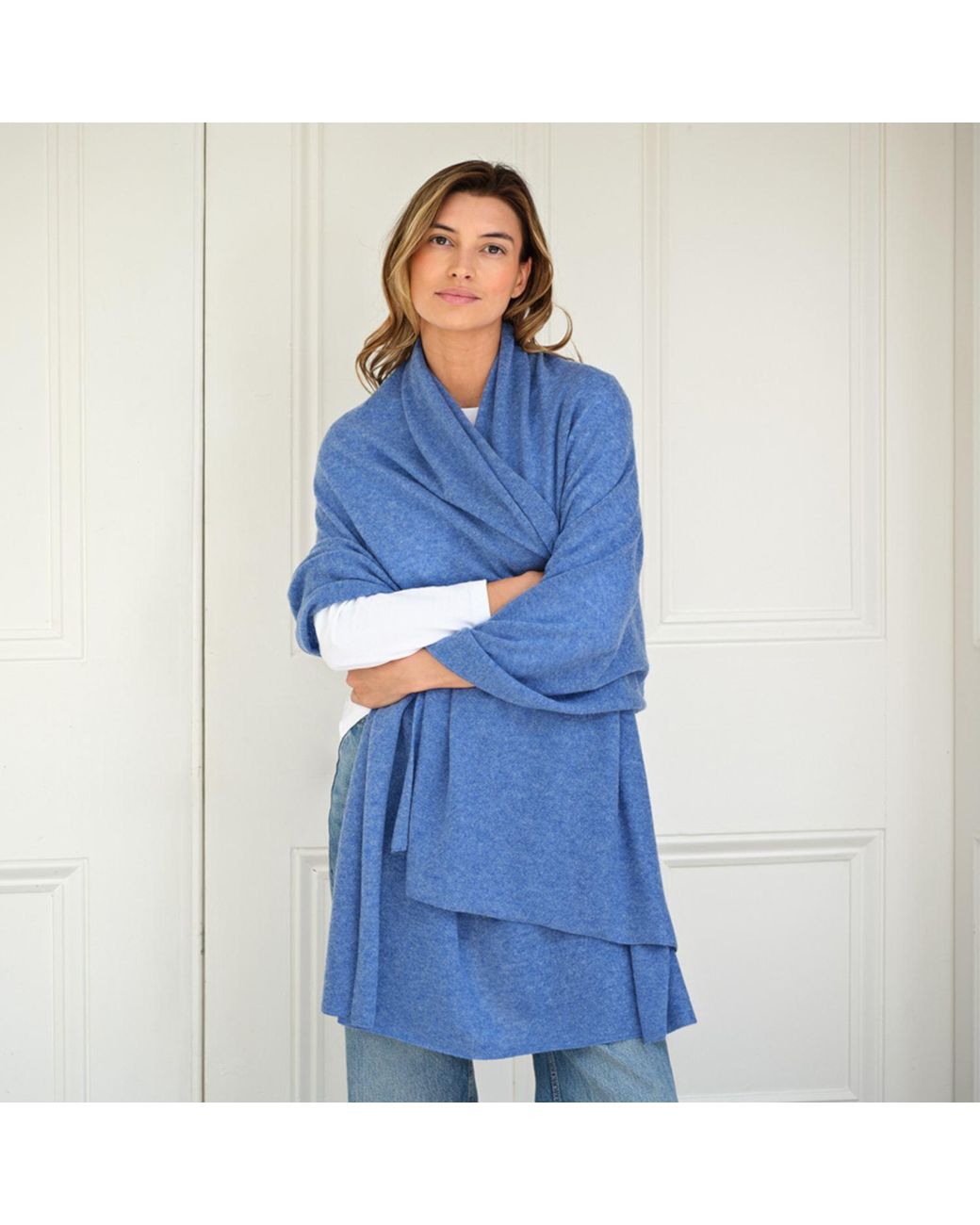 Cove Blue Lola Jean Cashmere Travel Wrap