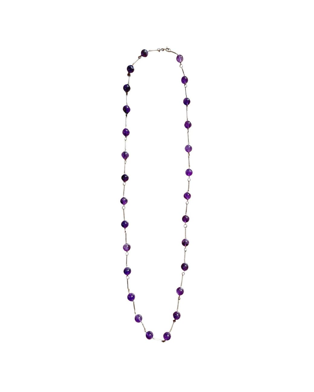 Tg-Jewellery by Tamara Gervasio White Amethyst Bead Necklace – Sterling Handmade