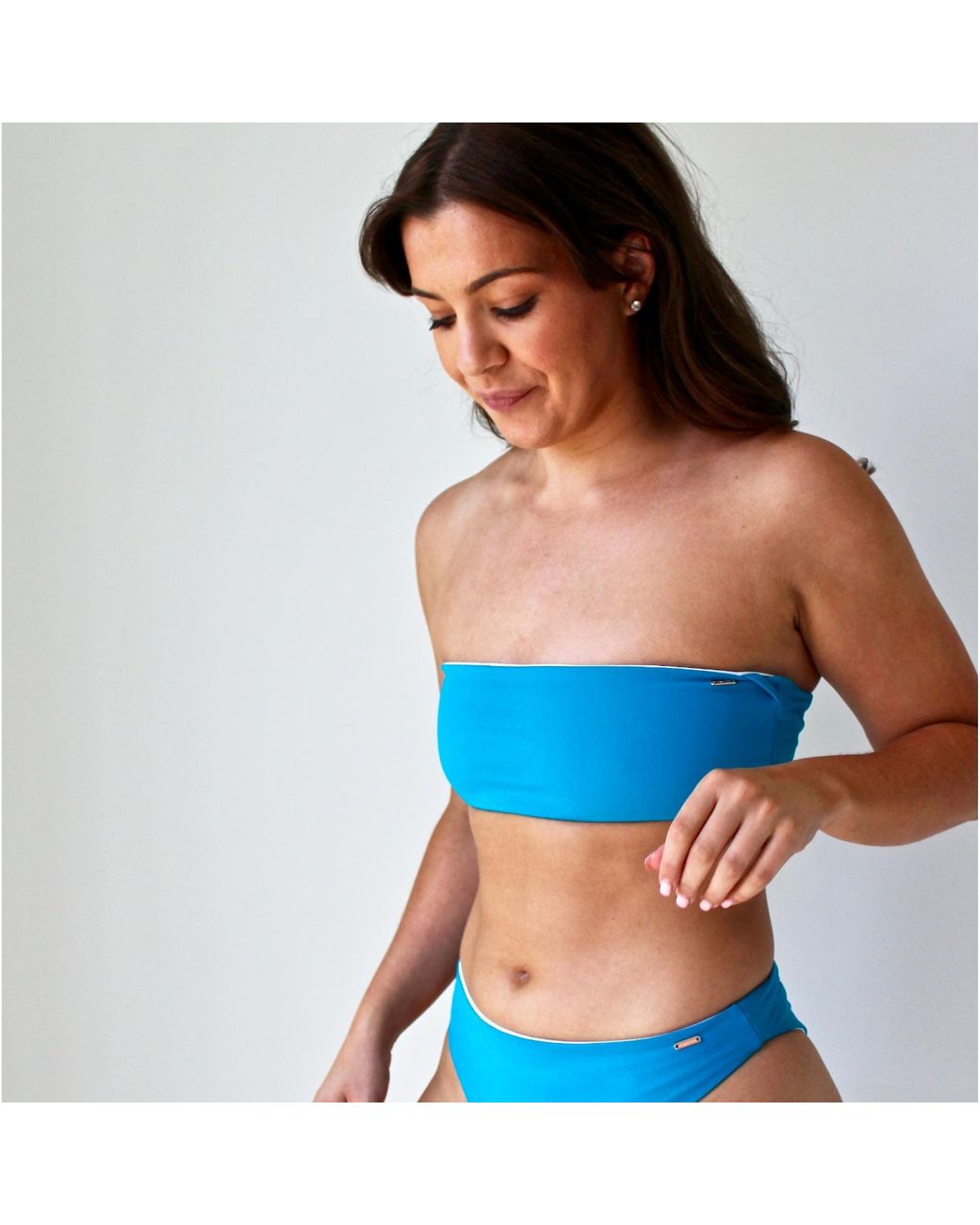 Terra Dea Blue Loco Reversible Multiway Bikini Top