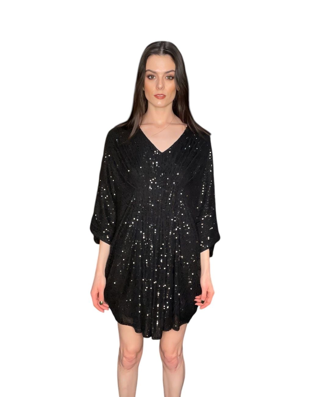 Any Old Iron Black Fourth Avenue Sequin Dress
