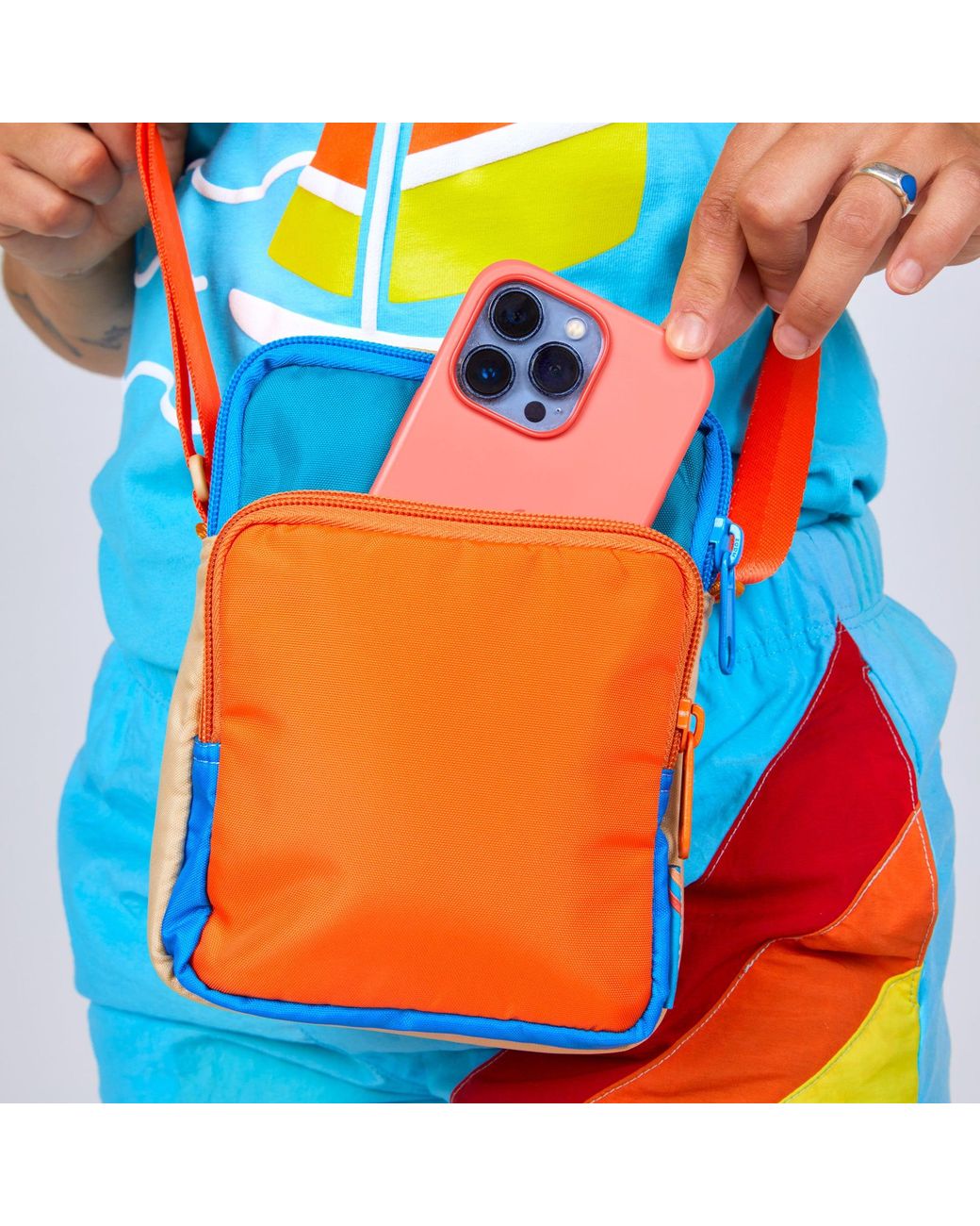 Mokuyobi Orange Heat Wave Sidekick Sling
