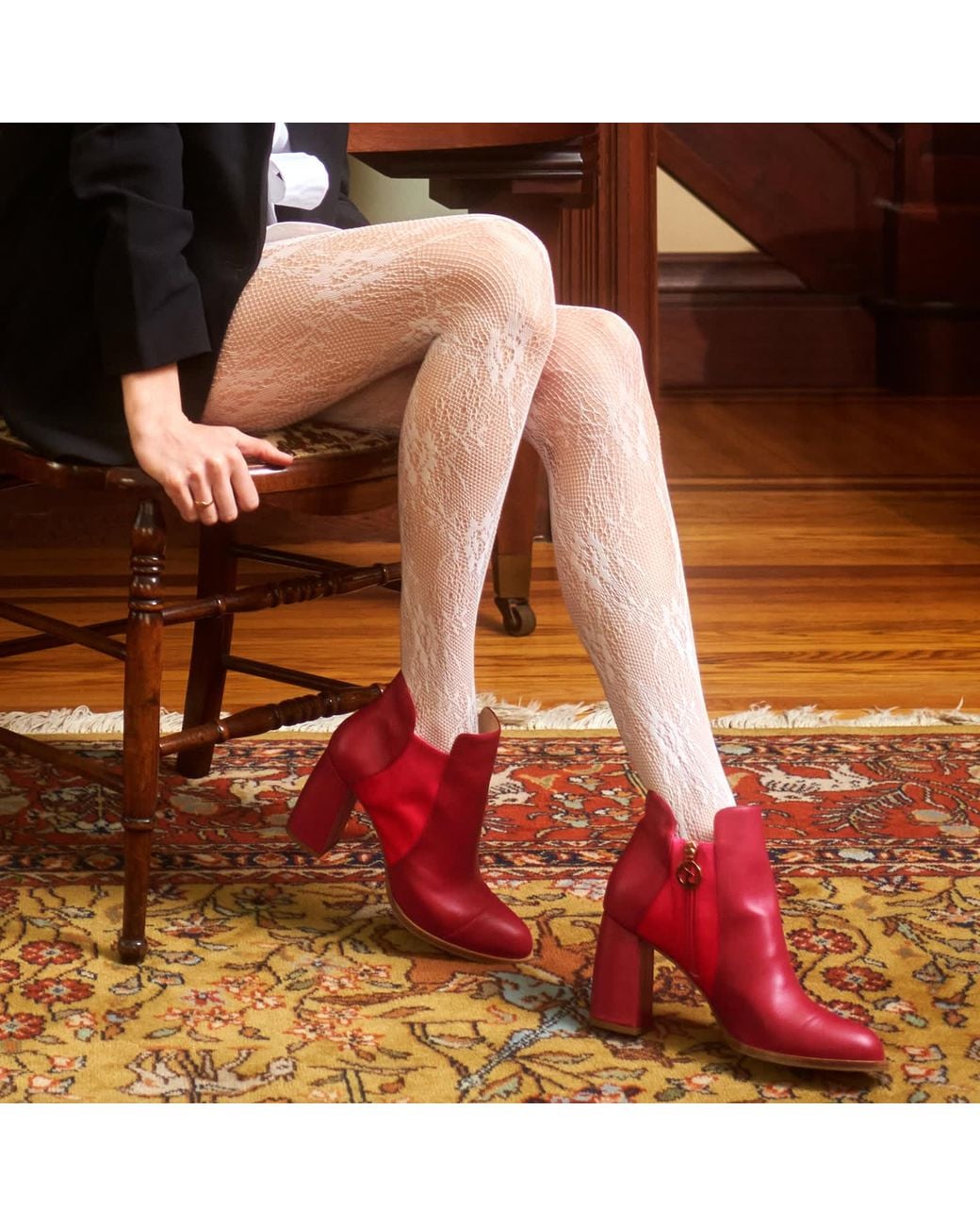 Moon D'elle Pink Aurora Ankle Boots