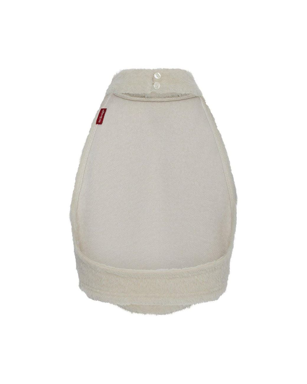 No'design White Neutrals Halo Open-Back Blouse