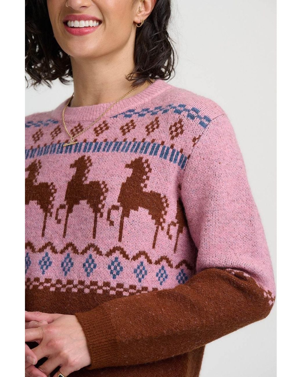 Sugarhill Multicolor Devin Sweater Horses