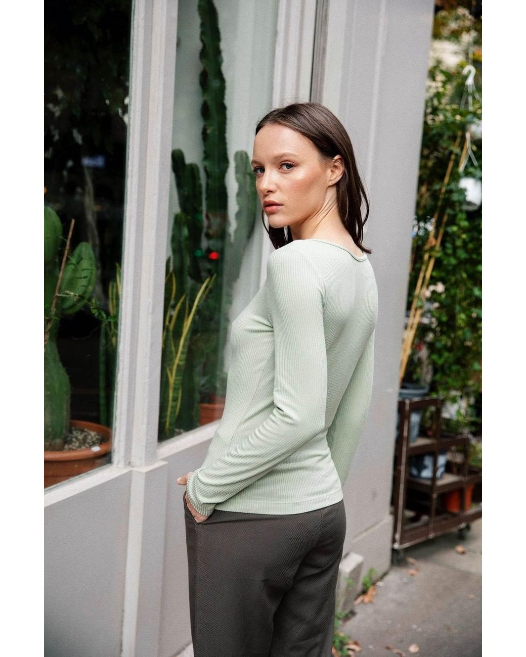 AVANI Apparel Green Mehonia Top