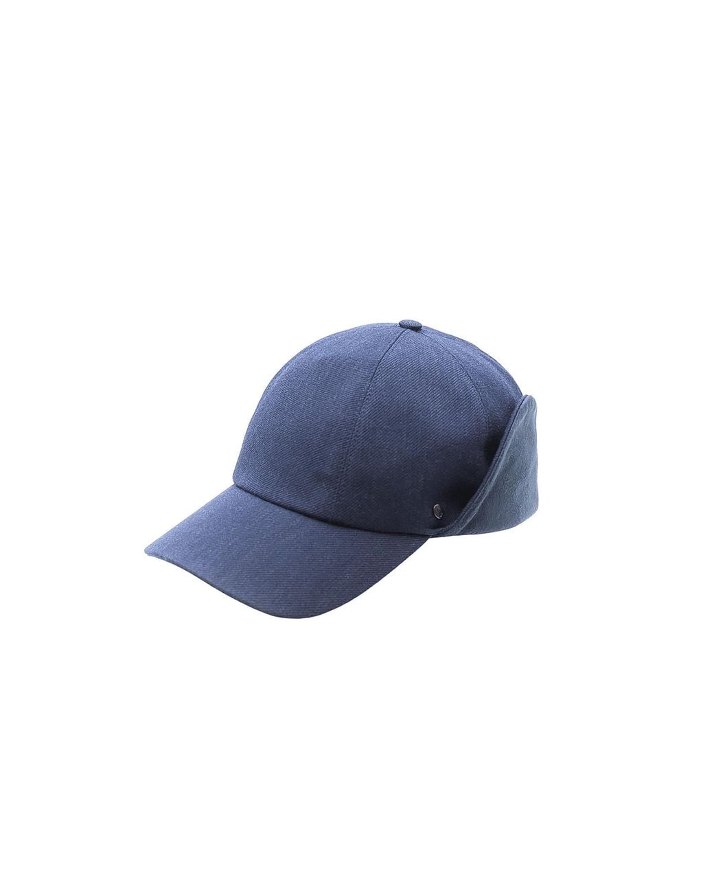 DORIA 1905 Blue Fabric Baseball Cap With Ear Flaps for men
