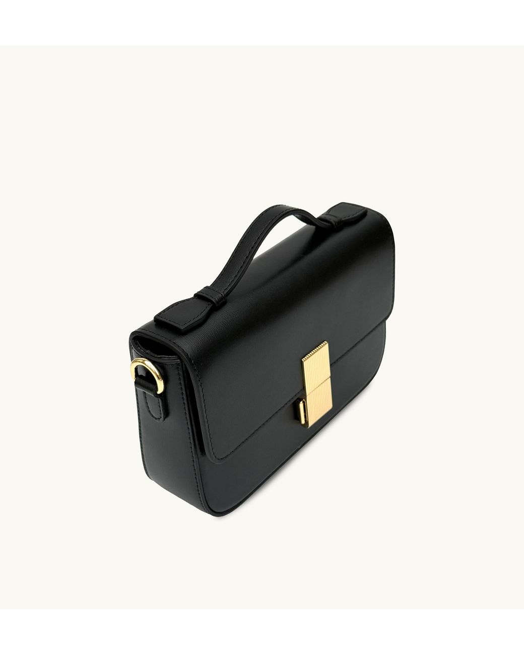 Apatchy London Black The Flora Leather Bag