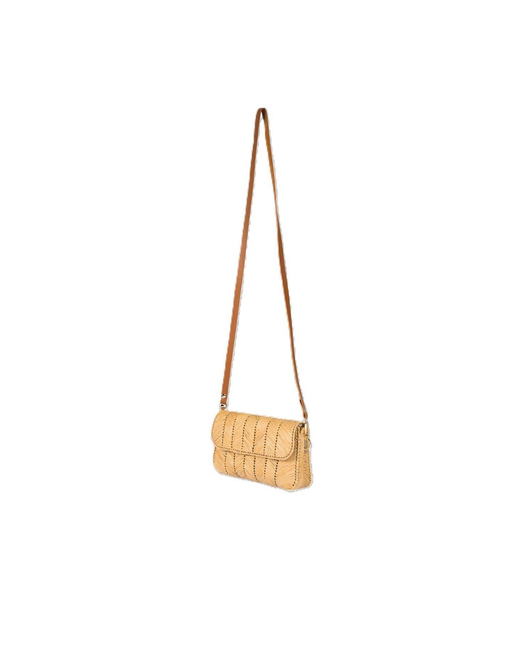 Springmoonatelier Metallic Neutrals Cream Rafia Small Strappy Bag