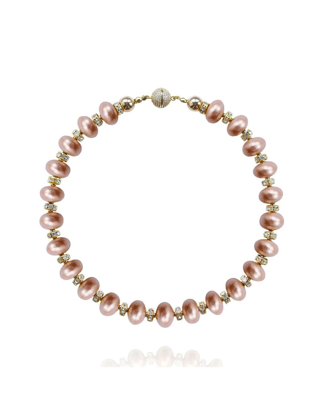 Saule Label Metallic Rose Mika Necklace