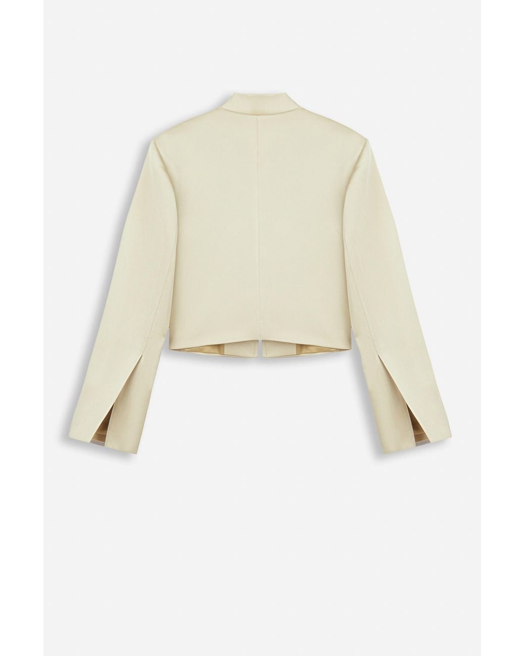 Nocturne Natural Embroidered Cropped Jacket