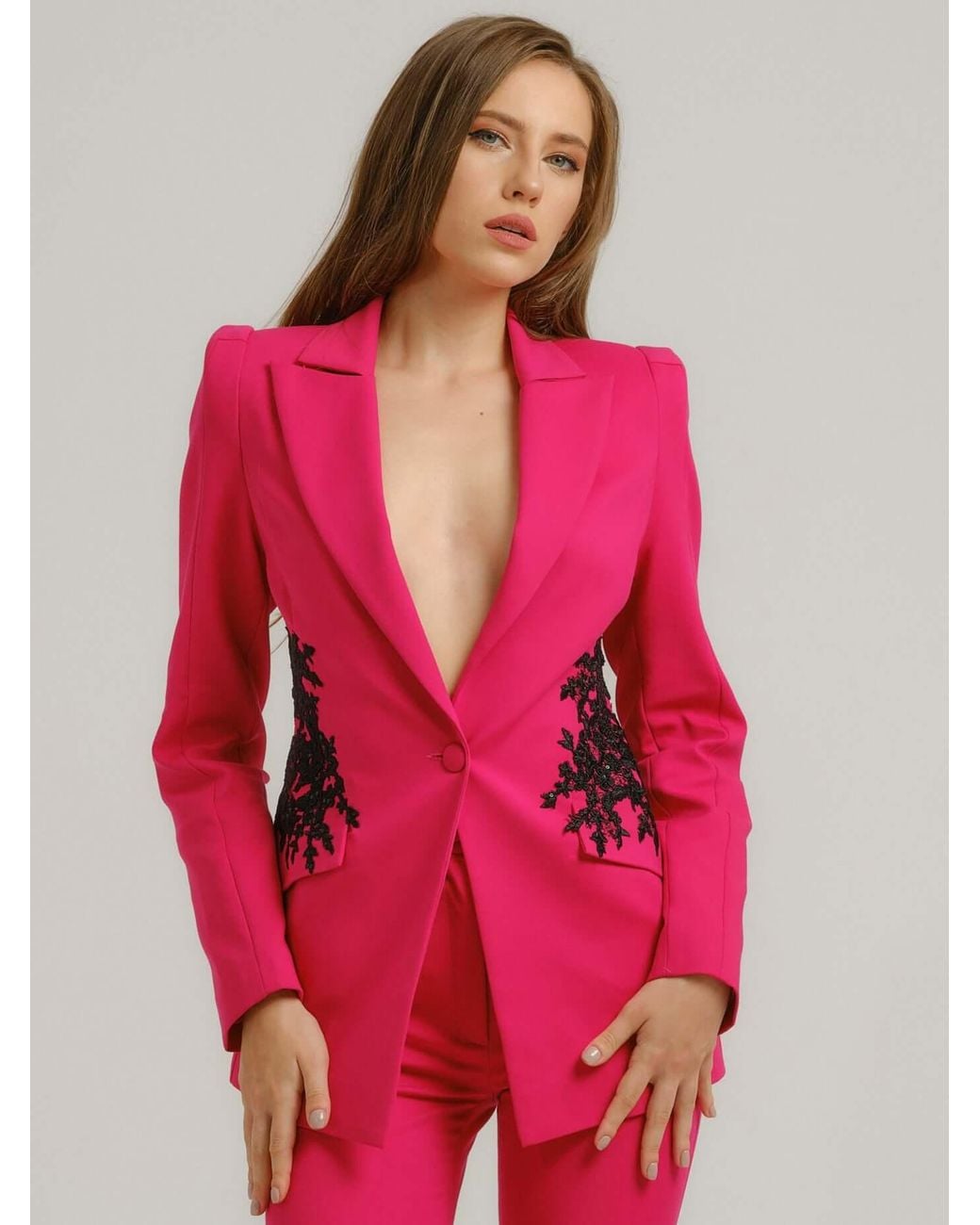 Tia Dorraine Fantasy Tailored Suit With Embroidery