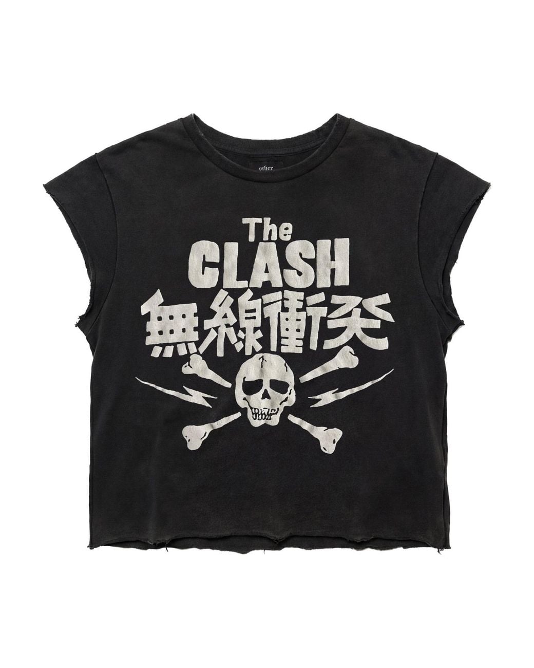 Other Uk Black The Clash Japan Raw Edge Vintage T-Shirt for men