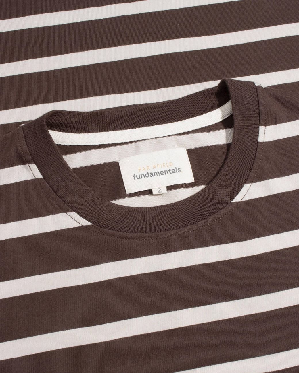 Far Afield Brown Breton Stripe T-Shirt for men