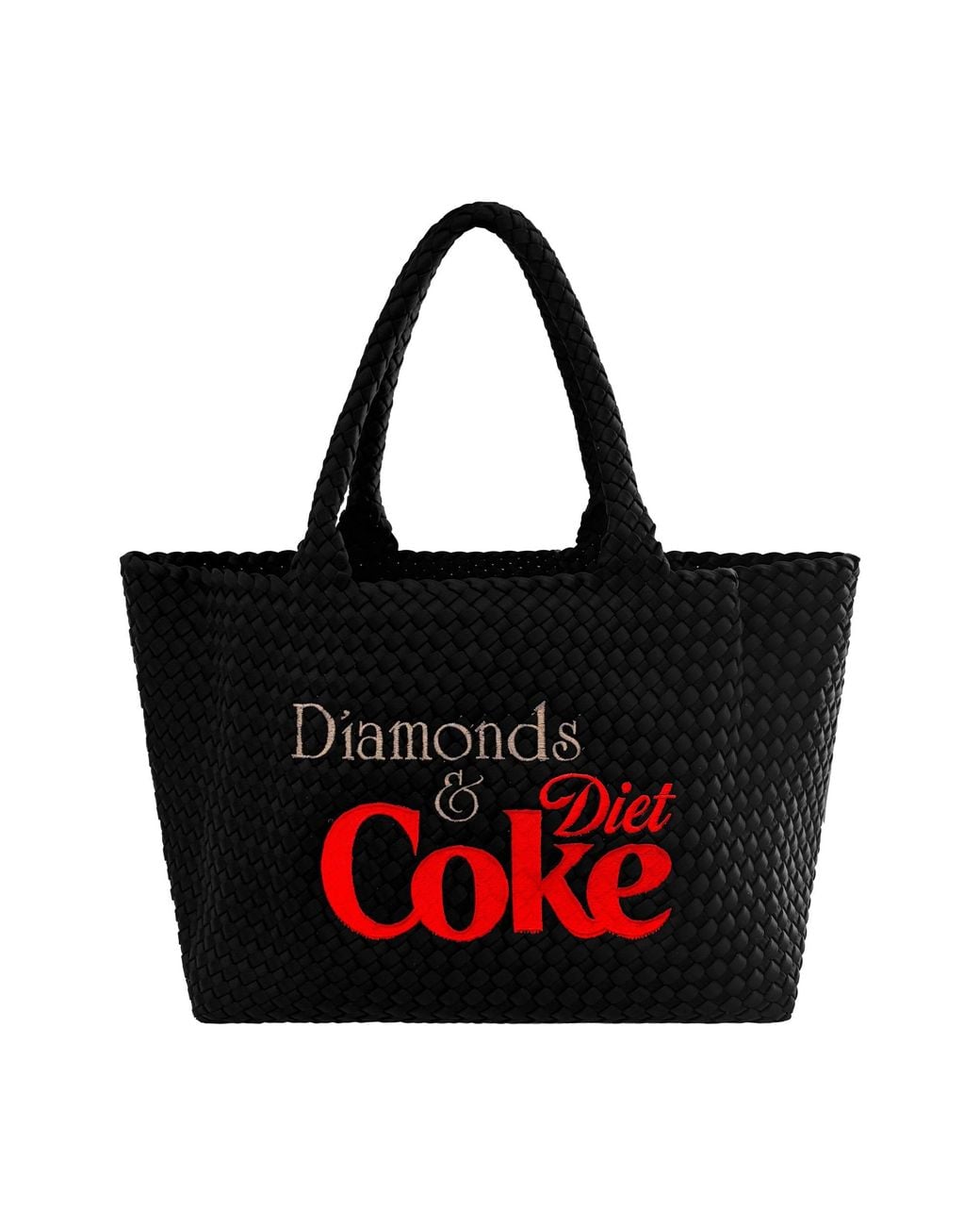 Lilly Loves Black Large Diamonds & Diet Coke Handbag