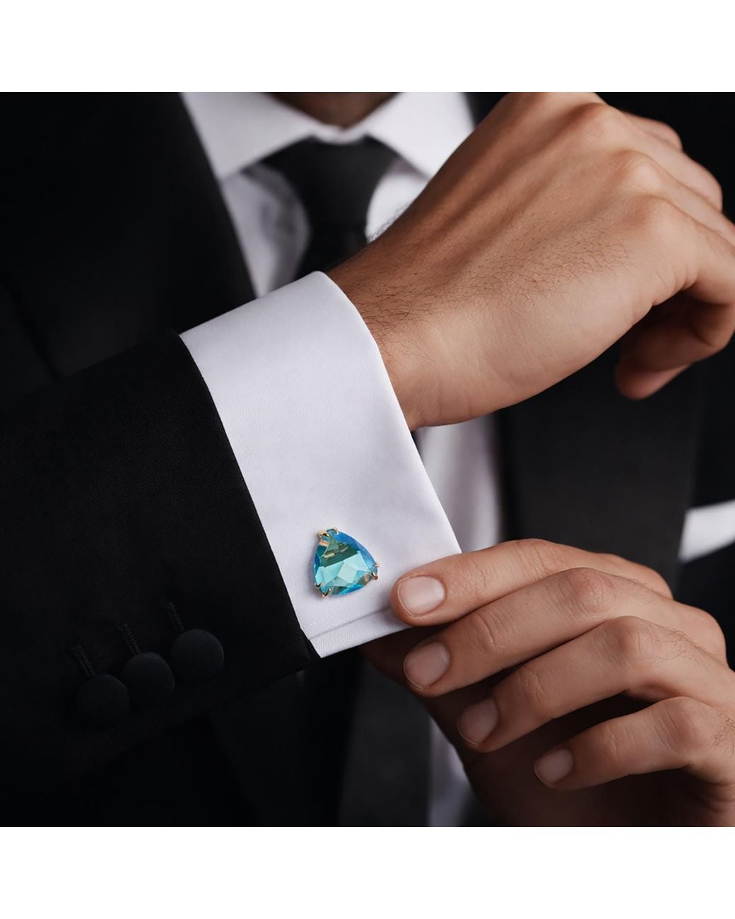 Bounkit Blue John Cufflinks for men