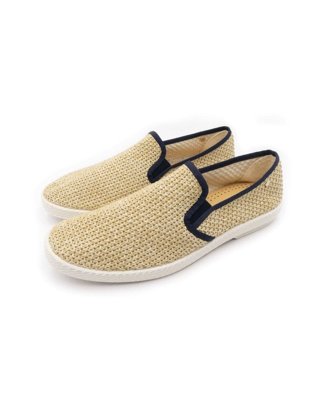 Rivieras Natural Raffia Slip-On Loafer