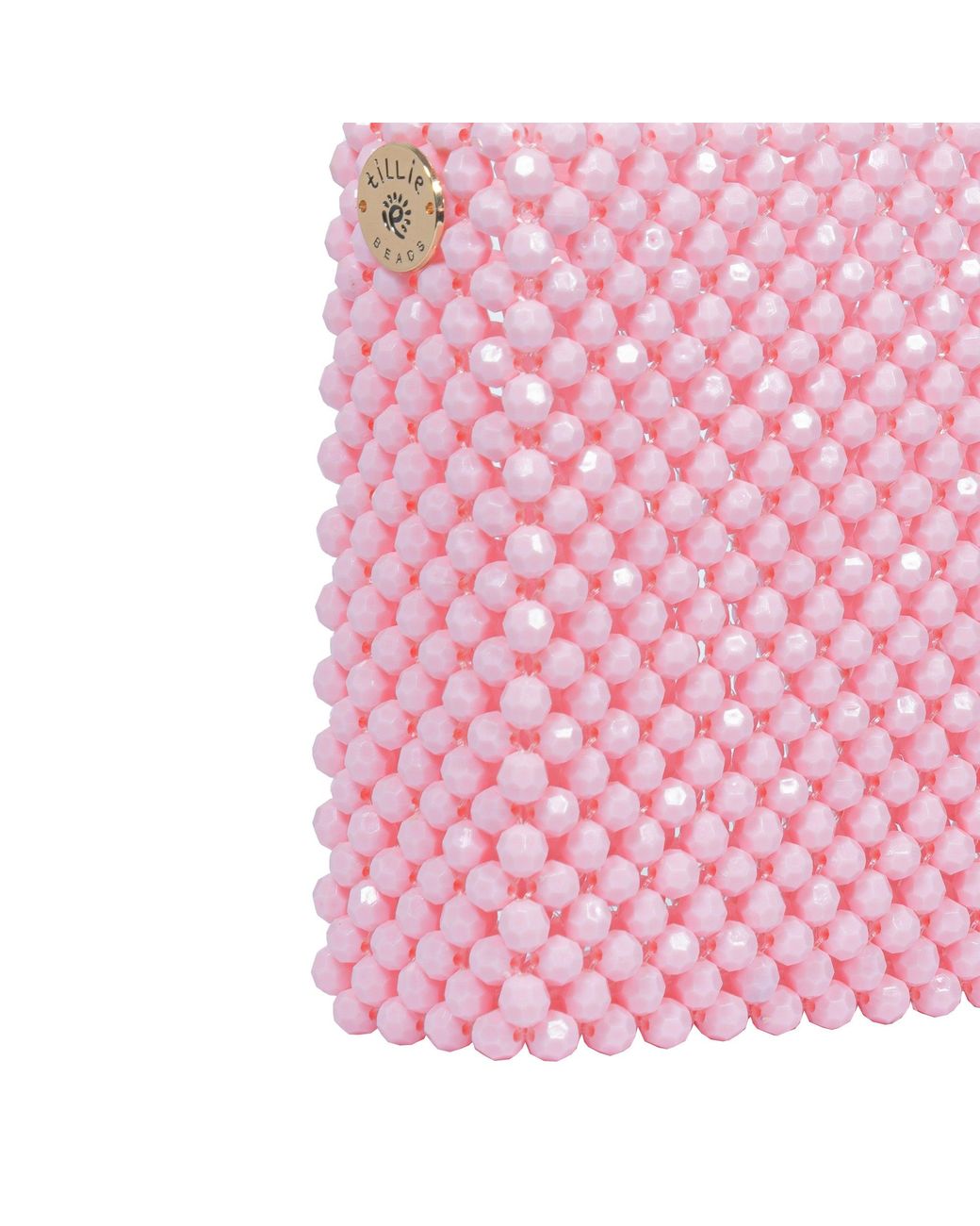 Tillie Beads Pink Color Pop Beaded Shoulder Bag