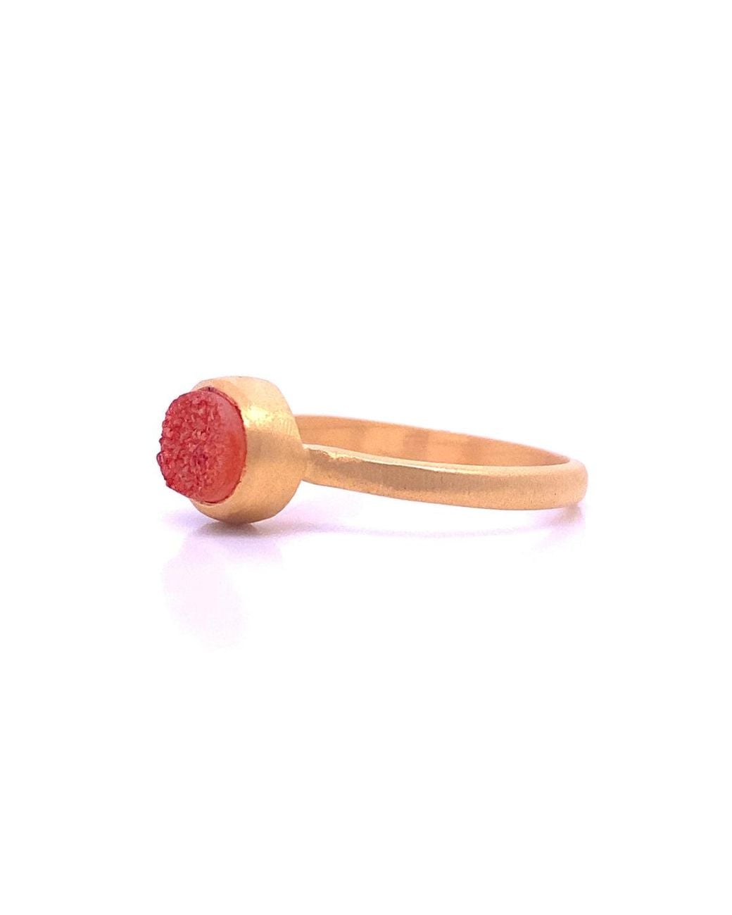 GEM BAZAAR Red Balls Of Fire Stacking Ring