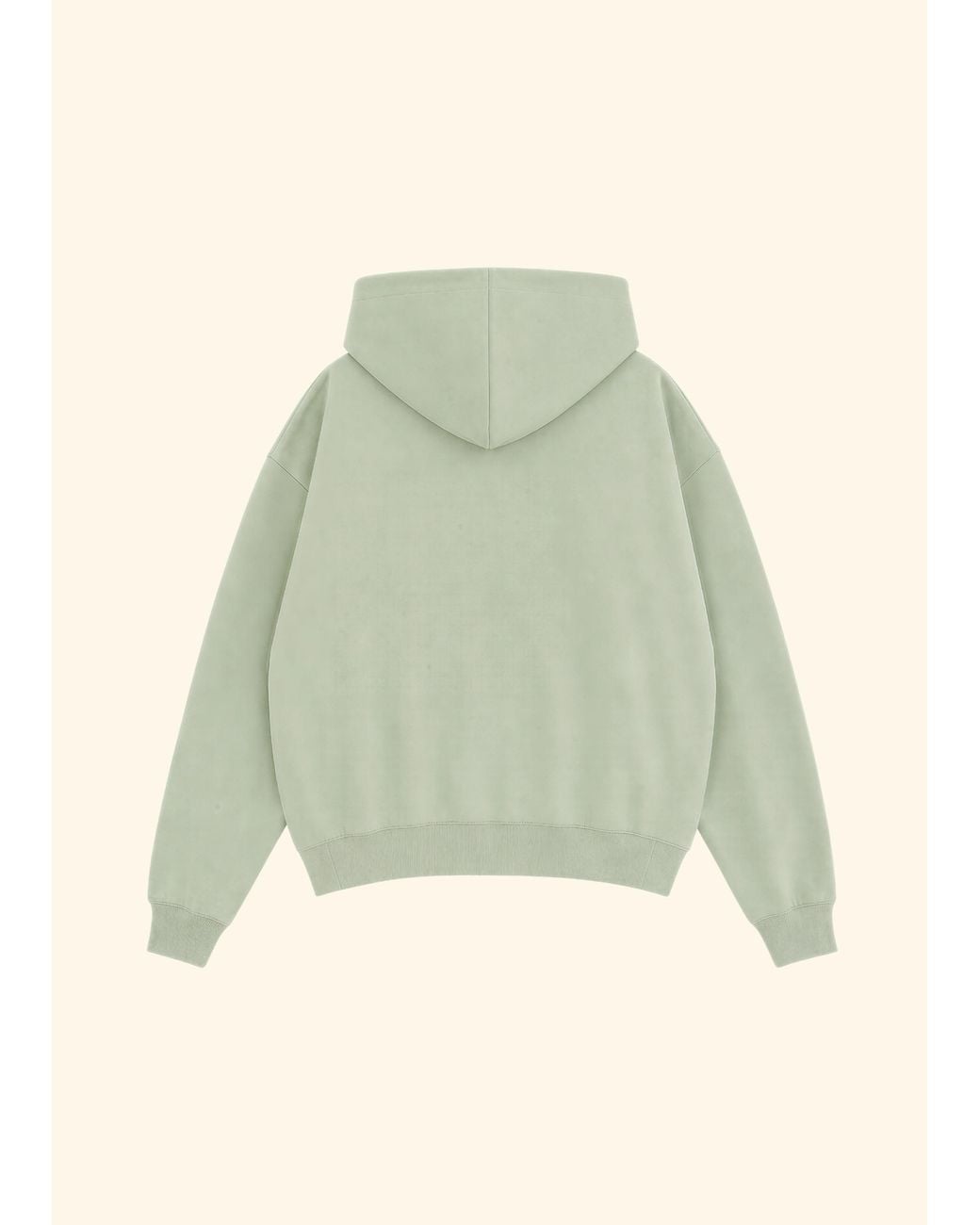 NOEND Green Embroidered Zip Hoodie for men