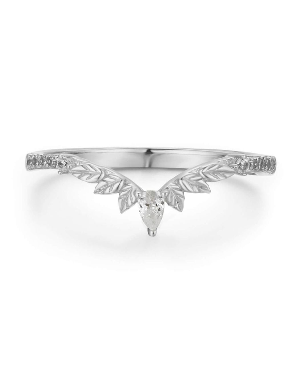 Azura Jewelry New York Metallic Woodland Stacking Band Vermeil