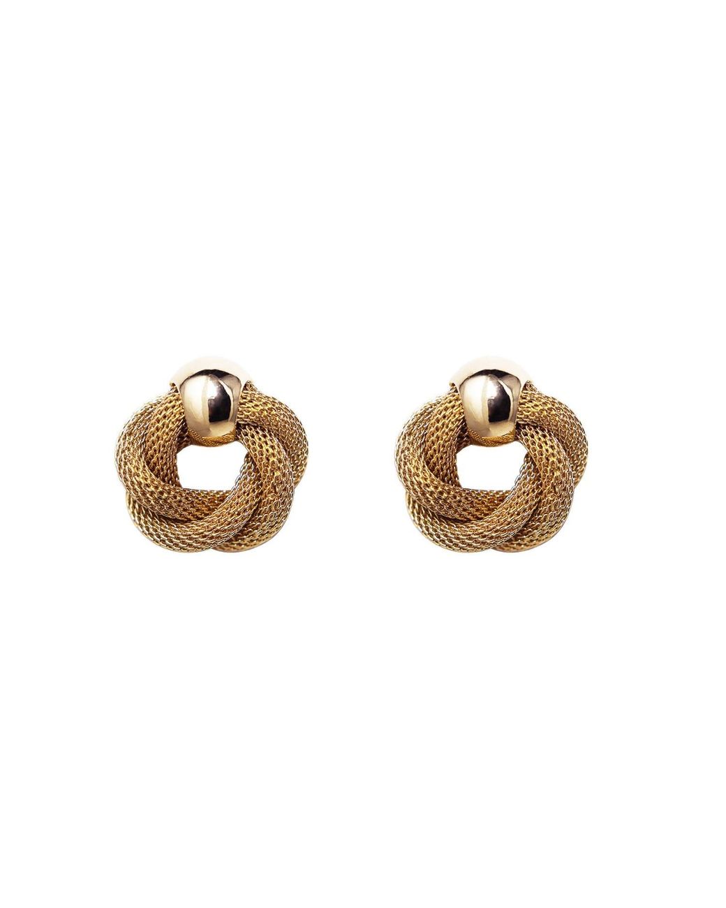 Crystalline Jewellery Metallic Marine Knot Earrings