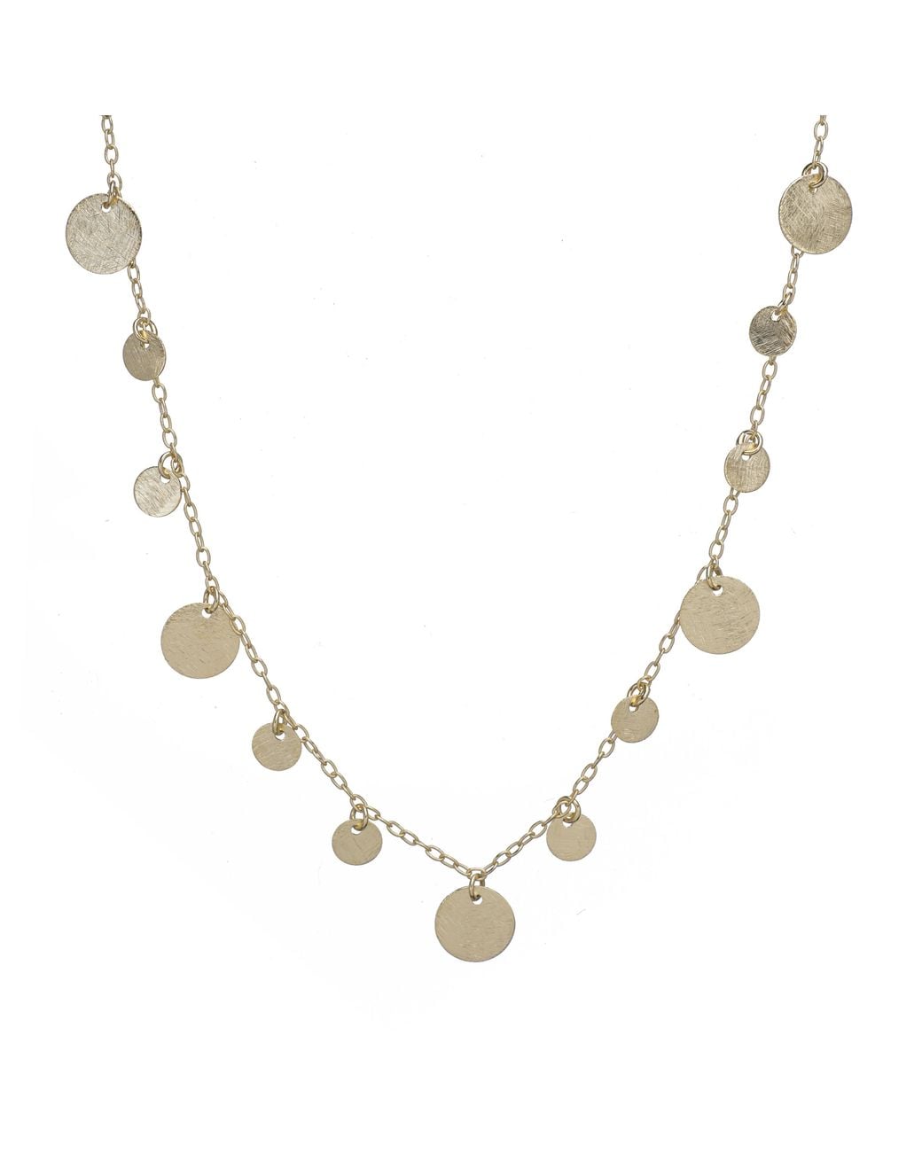 Marcia Moran Metallic Sonny Multi Coin Long Necklace